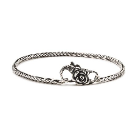 Bracciale in argento Trollbeads,  con Chiusura Rosa| SAYA SHOP ONLINE