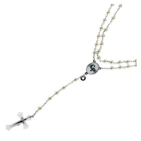 Collana uomo rosario argento - SAYA SHOP ONLINE