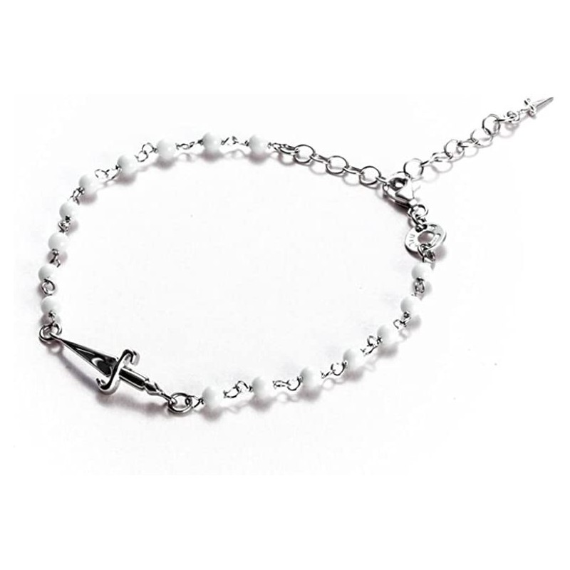 Bracciale unisex spadino in argento e pietre - SAYA SHOP ONLINE