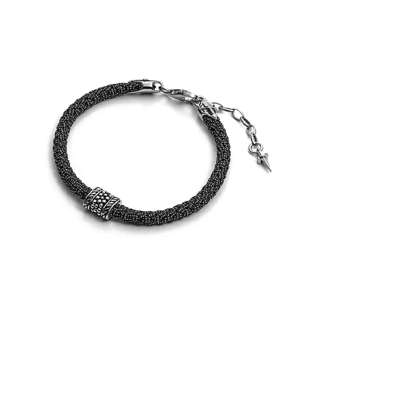 bracciale uomo argento brunito - SAYA SHOP ONLINE