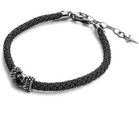 Bracciale uomo argento e onice - SAYA SHOP ONLINE