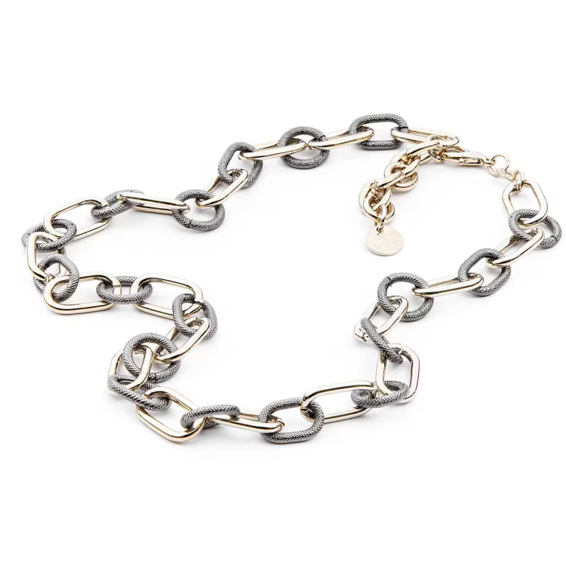 Collana catena bicolore donna - SAYA SHOP ONLINE