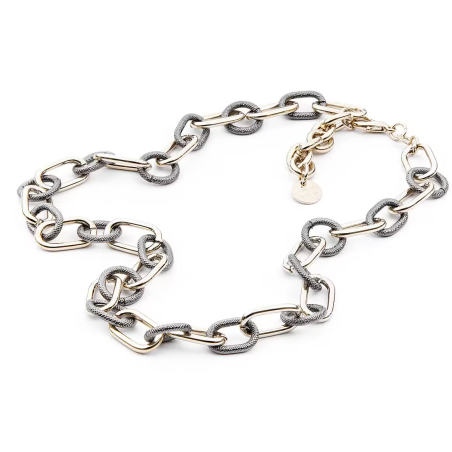 Collana catena bicolore donna - SAYA SHOP ONLINE