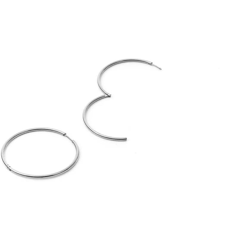 Orecchini cerchio acciaio donna - SAYA SHOP ONLINE