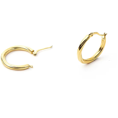 Orecchini cerchio dorato donna - SAYA SHOP ONLINE