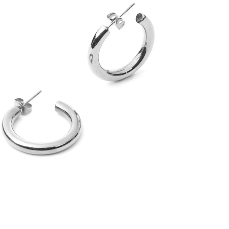 Orecchini cerchio acciaio donna - SAYA SHOP ONLINE