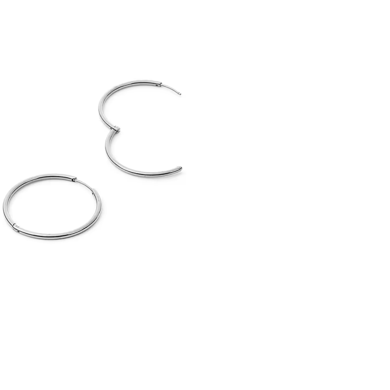 Orecchini cerchio acciaio donna - SAYA SHOP ONLINE