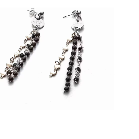 Orecchini pendenti donna cristalli e perle - SAYA SHOP ONLINE