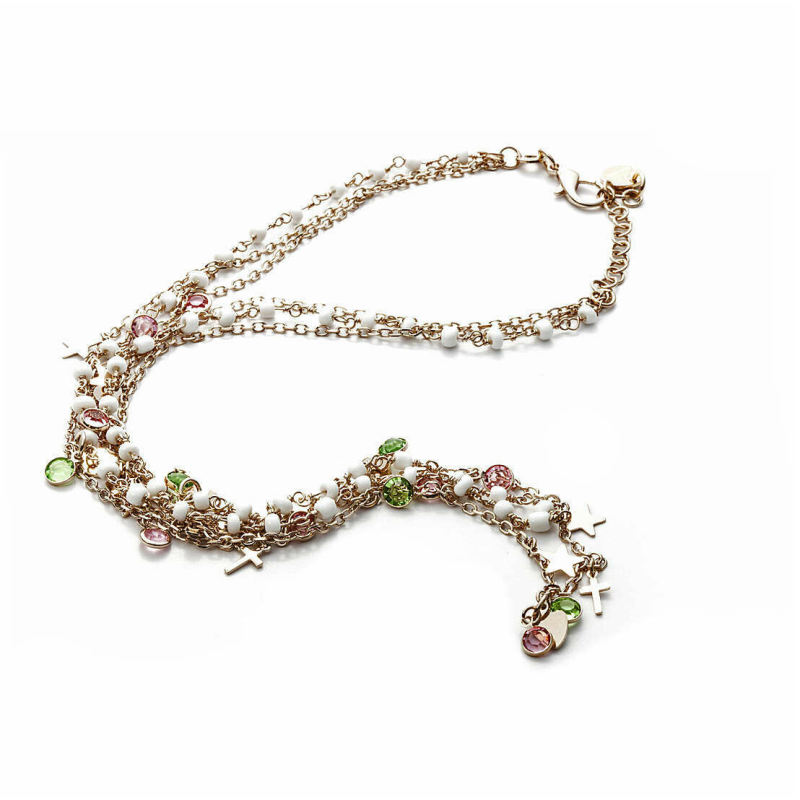 Collana donna multifilo con charms - SAYA SHOP ONLINE