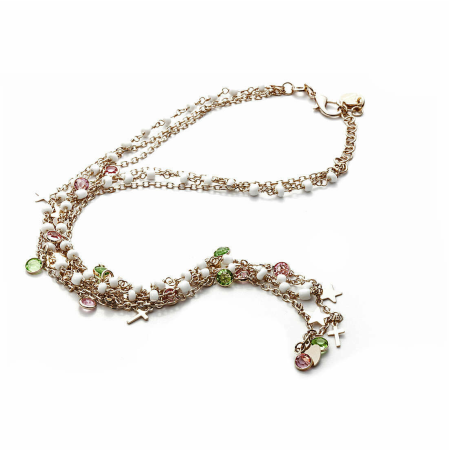 Collana donna multifilo con charms - SAYA SHOP ONLINE