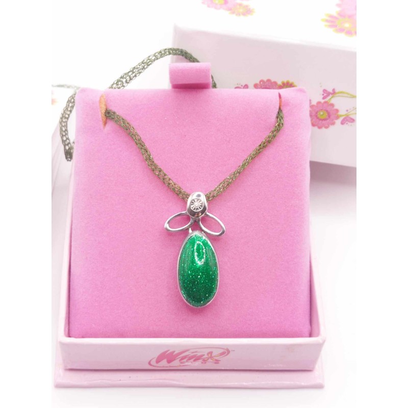 Collana argento, smalto, oro e diamante - AISHA - SAYA SHOP ONLINE OUTLET