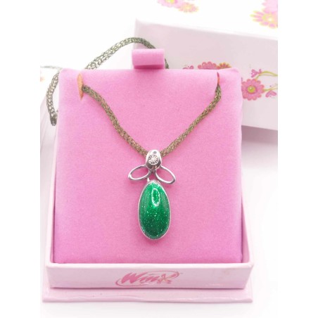 Collana argento, smalto, oro e diamante - AISHA - SAYA SHOP ONLINE OUTLET