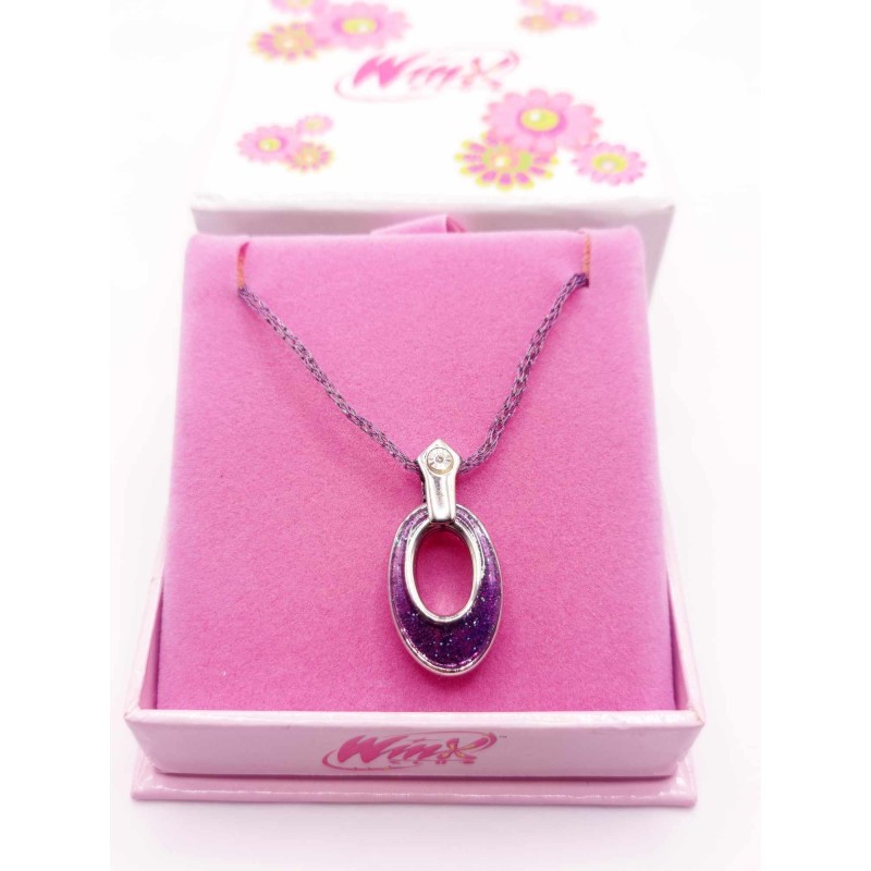 Collana argento, smalto, oro e diamante - TECNA - SAYA SHOP ONLINE OUTLET