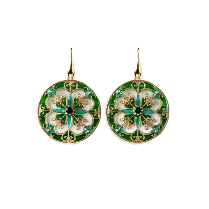 Orecchini Cattedrale Verde | SAYA SHOP ONLINE