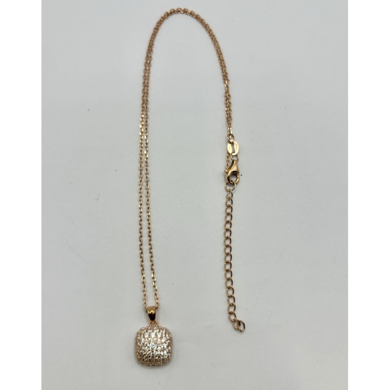 Brocchi collana pavè rosè | SAYA SHOP ONLINE